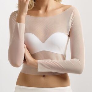 Stretch Tulle Bolero,Long Sleeves, Wedding Cover Up, Bridal Cover up, Body Top